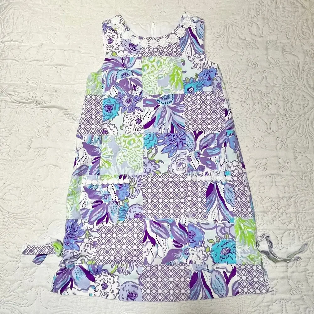 Lilly Pulitzer Multi Juicy Story Patch Shift Dress Size 10